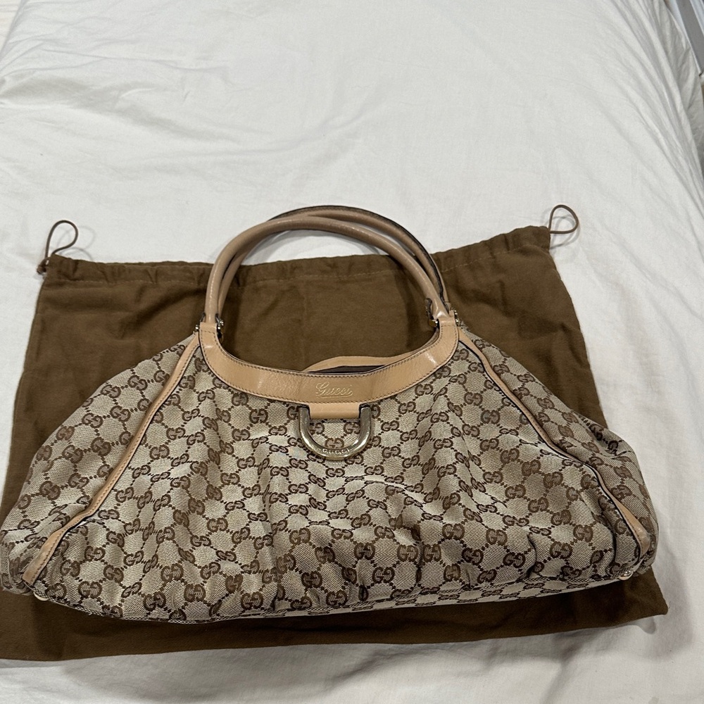 Gucci Brown Monogram Shoulder Bag